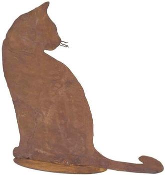 Badeko Metallkatze Tom Edelrost sitzend (30cm)