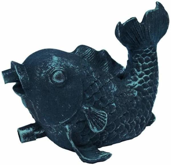 Ubbink Wasserspeier Fisch Polyresin, Bronze-Optik (1386009)
