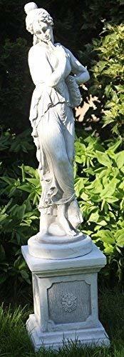 JS-GartenDeko Antike Frauenskulptur aus Steinguss Höhe: 94 cm