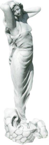 JS-GartenDeko Betonfigur Frau als Wasserspeier H 68 cm