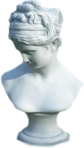 JS-GartenDeko Beton Figur Büste Venus von Cannova H 44 cm