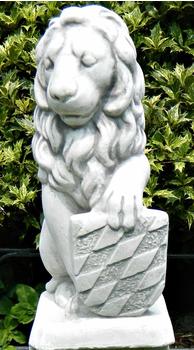 JS-GartenDeko Skulptur Löwe mit Wappen (39 cm)