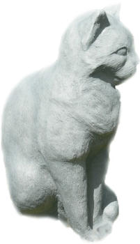 JS-GartenDeko Beton Tierfigur Katze H 30 cm