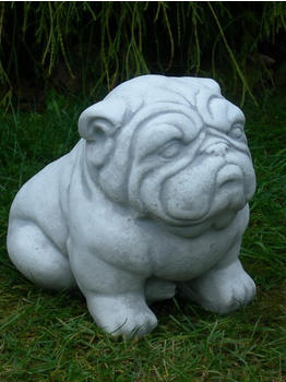 JS-GartenDeko Beton Figur Hund Mops H 22 cm