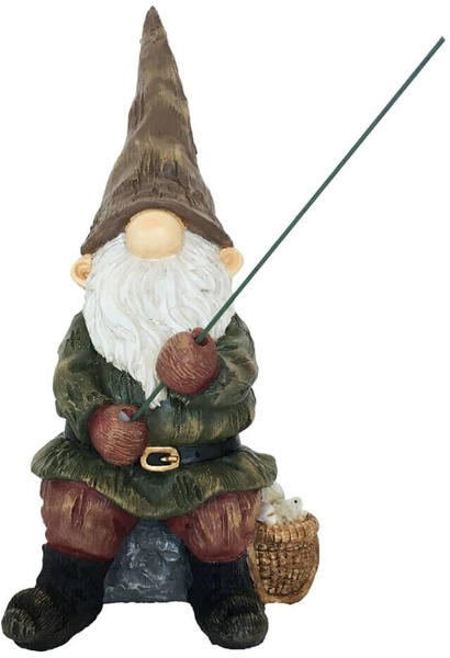 Esschert Garden Gnome With Fishing Rod