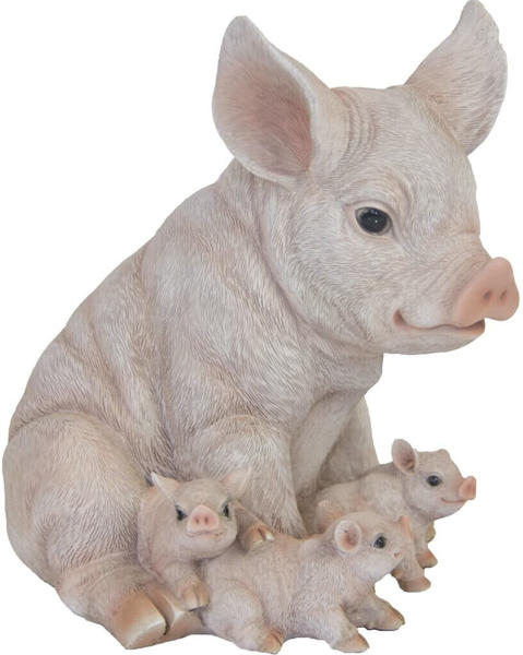 Esschert Pig with Piglets