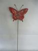 Trend Line Metall Stecker Schmetterling 18 x 95cm Metall Rost/Rot Gartenstecker
