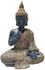 Dehner Magnesia-Buddha 46x64x29 cm Schwarz/Gold