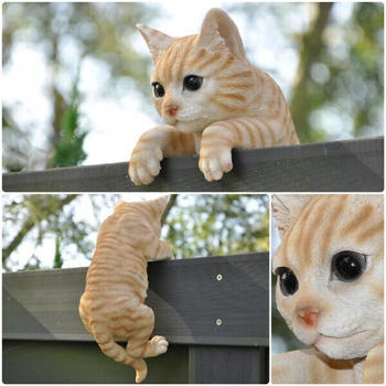 dazikemo Gartenfigur kletternde Katze