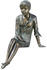Rottenecker Bronze-Figur Berrit 33x28x48cm Kupfer/Hellblau