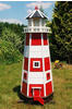 Deko-Shop-Hannusch Wunderschöner großer XXL Leuchtturm aus Holz mit SOLAR