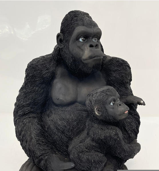 Figurendiscounter Dekofigur Gorilla mit Baby 48 x 43 x 21 cm (0660458458)