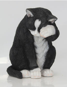 Figurendiscounter Dekofigur Katze schwarz 25 x 17,5 x 26,5 cm (0660353510)