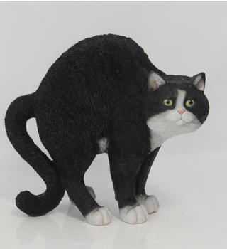 Figurendiscounter Dekofigur Katze schwarz 28,5 x 15,5 x 31,5 cm (0660353515)