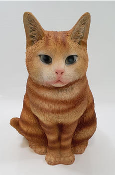 Figurendiscounter Dekofigur Katze sitzend braun 29 x 22 x 22 cm (0660353367)