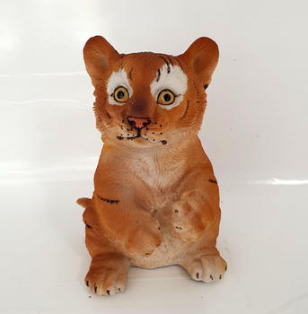 Figurendiscounter Dekofigur Tiger gerade sitzend 15 x 8 x 8 cm (0660458456)