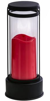 Dehner LED-Grablaterne ca. H27 cm Rot
