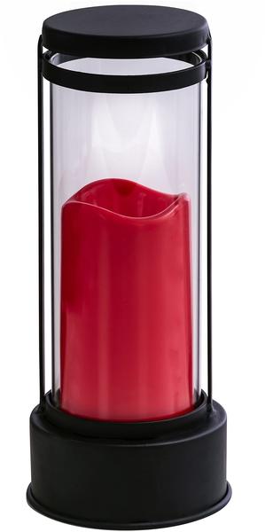 Dehner LED-Grablaterne ca. H27 cm Rot