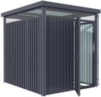 Pergart Ger&auml;tehaus "rheinfelden 78", Anthrazit Matt, 4,4 M2, Ohne Schleppdach