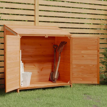 vidaXL Geräteschuppen Braun 102x52x112 cm Massivholz Tanne (152185)