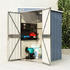 vidaXL Wall-mounted tool shed 118 x 100 x 178 cm galvanized steel