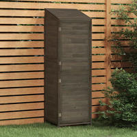 Ger&auml;teschuppen Anthrazit 55x52x174,5 Cm Massivholz Tanne Vidaxl