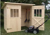 Alpholz Ger&auml;tehaus Zimowit 14 Ger&auml;tehaus Aus Holz, Ger&auml;teschrank Mit 14 Mm