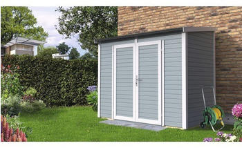 Bertilo Timmo 2 mit Fu&szlig;boden 244 x 121 cm silbergrau