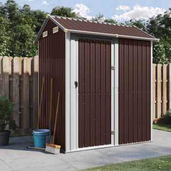vidaXL Ger&auml;tehaus Braun 192x152,5x237 cm Verzinkter Stahl (364532)
