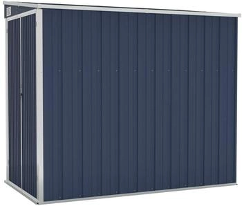 vidaXL Wand-Ger&auml;teschuppen Anthrazit 118x194x178 cm Stahl (316223)