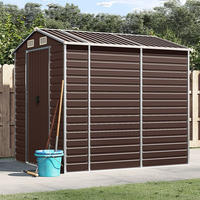 vidaXL Gartenhaus Braun 191 x 215 x 198 cm Verzinkter Stahl