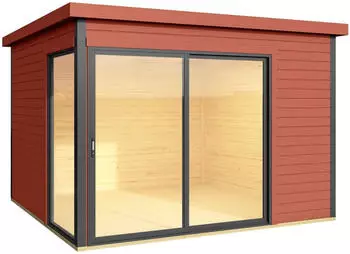 Lasita Domeo 1 anthrazit/schwedenrot 300x300 cm