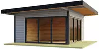 LASITA MAJA Gartenhaus "DOMEO 9" mit &Uuml;berdachung