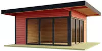 LASITA MAJA Gartenhaus "DOMEO 9" mit &Uuml;berdachung