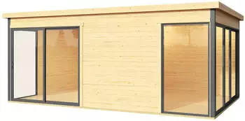 Lasita Domeo 3 anthrazit/naturbelassen 508x321 cm