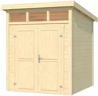 LASITA MAJA Gartenhaus "Kibo 1" Blockbohlenhaus 28mm