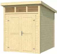 LASITA MAJA Gartenhaus "Kibo 2" Blockbohlenhaus 28mm