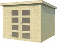 LASITA MAJA Gartenhaus "Zambezi 3" Blockbohlenhaus 28mm