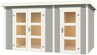 LASITA MAJA Gartenhaus "Zambezi XL" Blockbohlenhaus 28mm 2-Raum