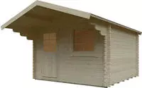 Kiehn-Holz Gartenhaus "Burgersberg" aus naturbelassenem Fichtenholz