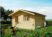 Kiehn-Holz Gartenhaus "Fronberg" aus naturbelassenem Fichtenholz