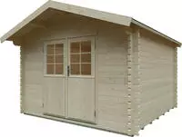 Kiehn-Holz Gartenhaus "Jonsberg" aus naturbelassenem Fichtenholz