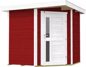 Weka Gartenhaus 229 A BxT: 244x244 cm rot