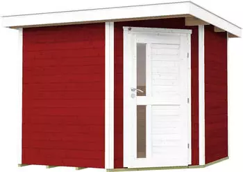 Weka Gartenhaus 229 A BxT: 270x270 cm rot