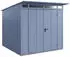 Hörmann EcoStar Elegant mit Pultdach Typ 2, 238 x 238 cm, taubenblau, 5,7 m², 2-flüglige Tür