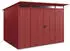 Hörmann EcoStar Elegant mit Pultdach Typ 3, 238 x 303 cm, purpurrot, 7,2 m², 2-flüglige Tür