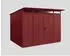 Hörmann EcoStar Elegant mit Pultdach Typ 3, 238 x 303 cm, purpurrot, 7,2 m², 2-flüglige Tür