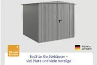 H&ouml;rmann Ecostar Metall-ger&auml;tehaus Trend Mit Satteldach Typ 2, 259 X 248 Cm,