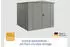 Hörmann EcoStar Trend mit Satteldach Typ 2, 238 x 238 cm, graualuminium, 5,7 m², 2-flüglige Tür