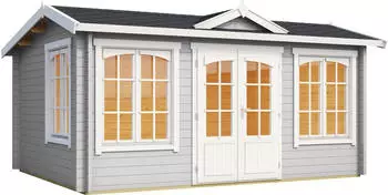 Lasita Windsor BxT: 440x340 cm Set mit Fu&szlig;boden lichtgrau
